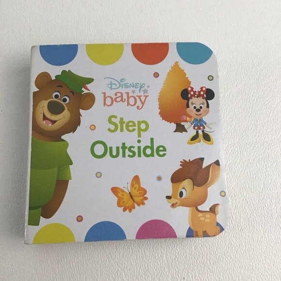 Disney Mini Board Book Step Outside with Chunky Figures Dumbo Beauty & The Beast - Picture 2 of 8